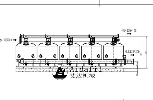 DN200淺層砂過(guò)濾器圖紙參數(shù)